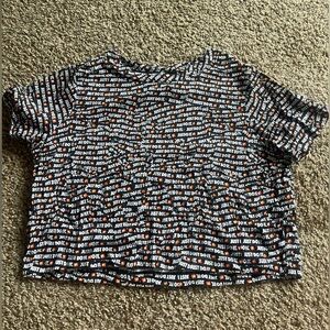 Nike crop top never worn, just do it design, size small